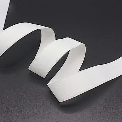 Tubular header tape 25mm - white