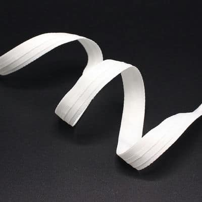 Buisvormige band voor vouwgordijnen 15mm - wit