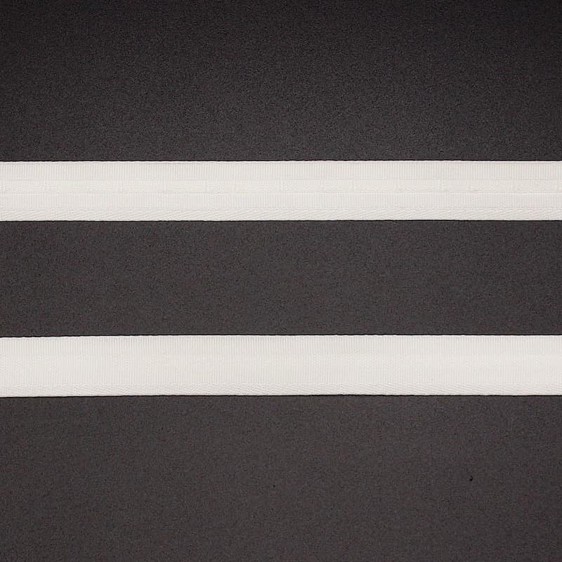 Buisvormige band voor vouwgordijnen 15mm - wit