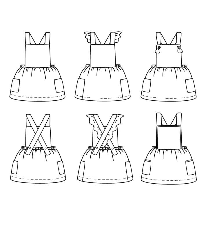 Pattern apron dress Milano