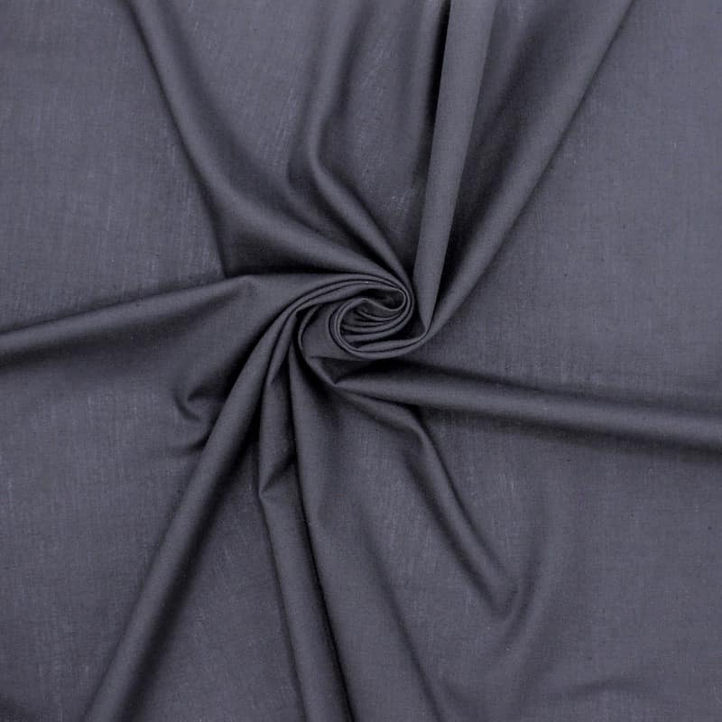 Tissu doublure poche aspect coton - ardoise