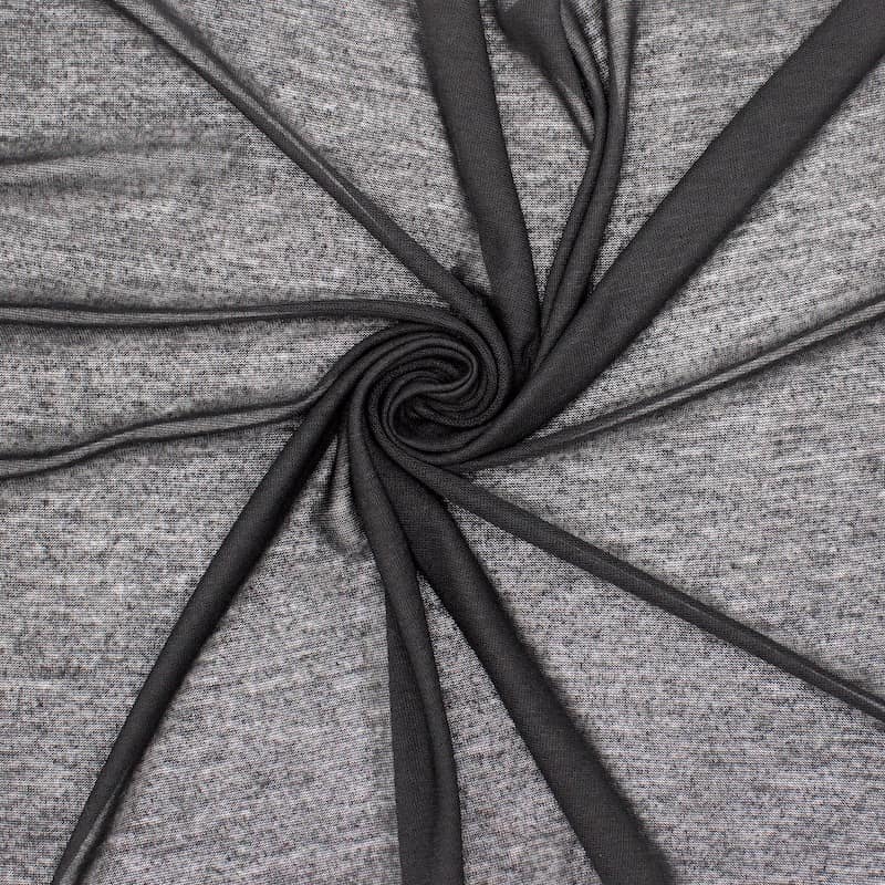 Light polyester knit fabric - black