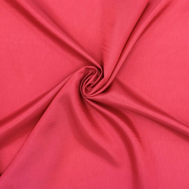 Satined lining fabric - raspberry red