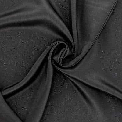 Satin crêpe 100% silk - black