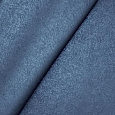 Faux leather - satined blue