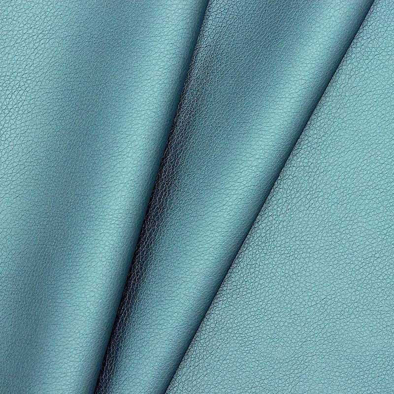 Satined faux leather - ocean blue 