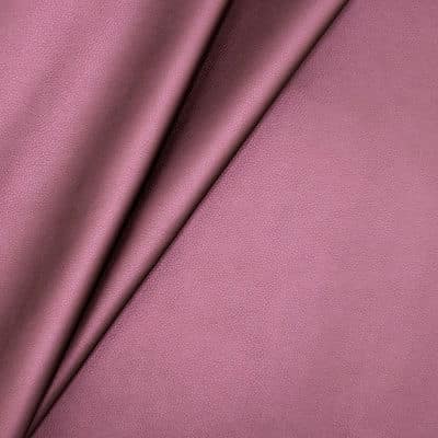 Satined faux leather - eggplant-colored