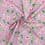 Popeline coton fleur  de jasmin - parme