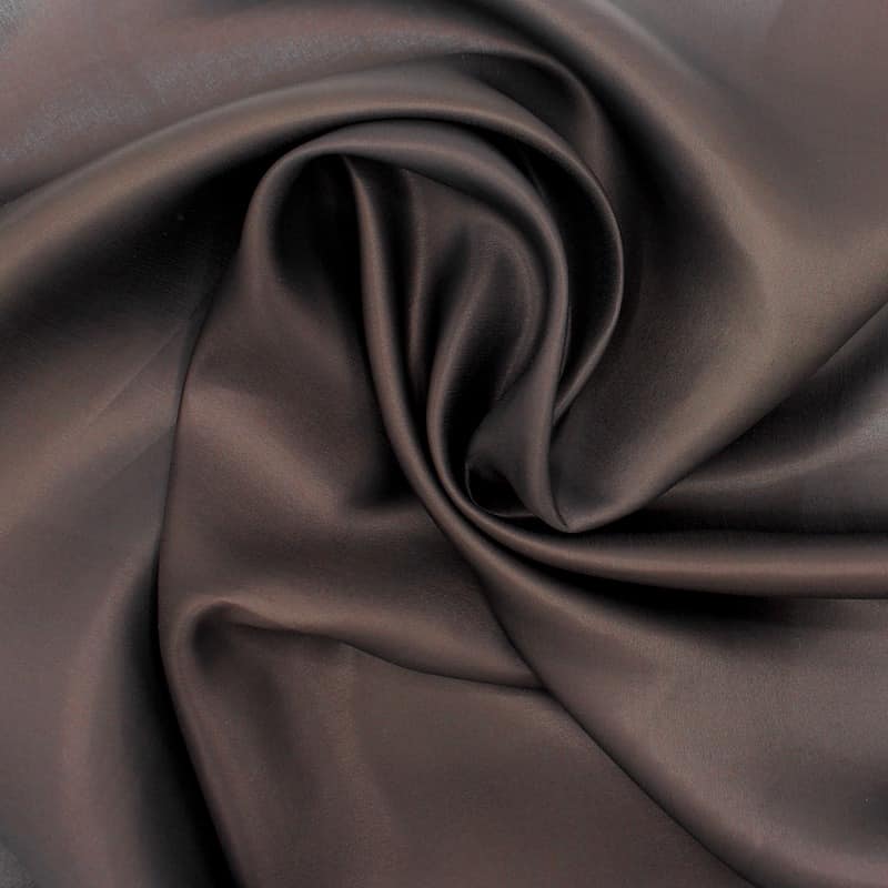 Satined lining fabric - brown