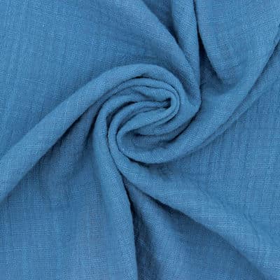 Tetrastof met linnen effect - appelblauwzeegroen