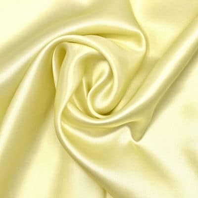 Crêpe fabric with satin wrong side - yellow