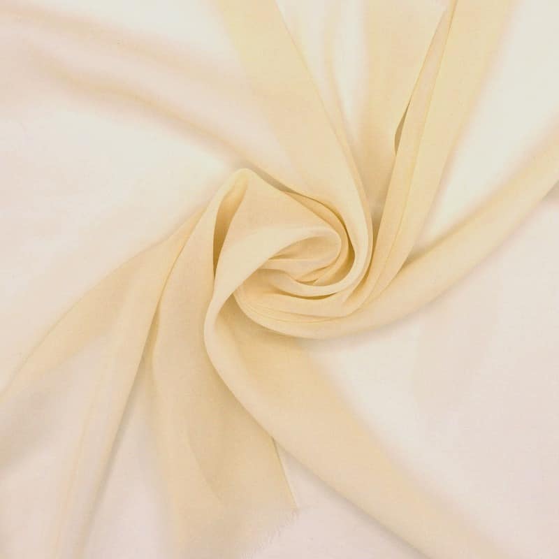 Silk muslin - pale yellow