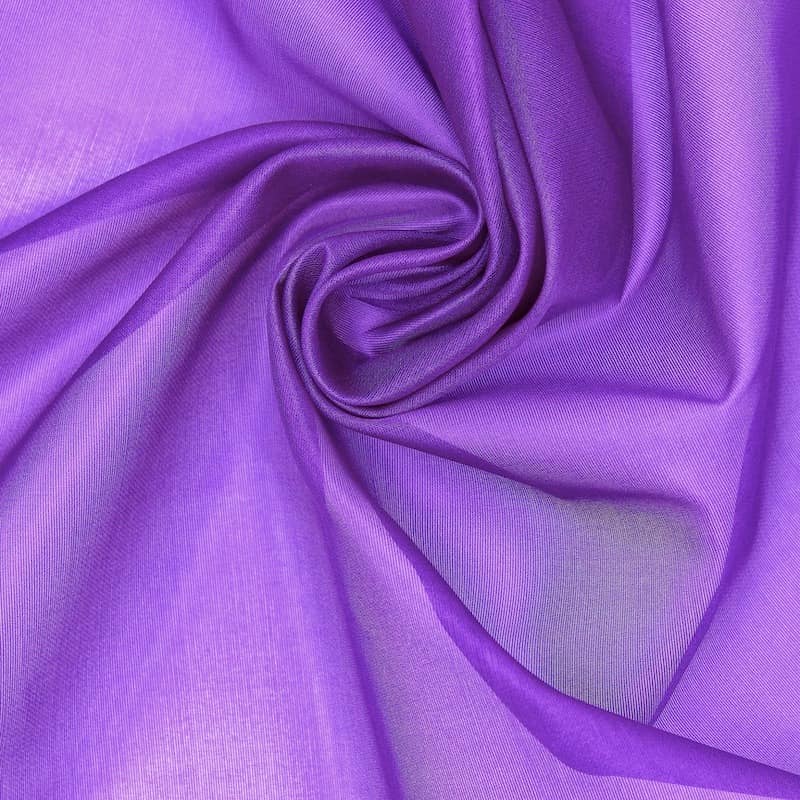 Organza de soie violet