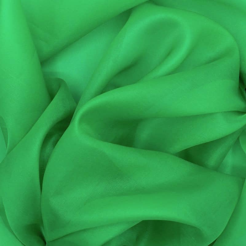 Silk organza - meadow green