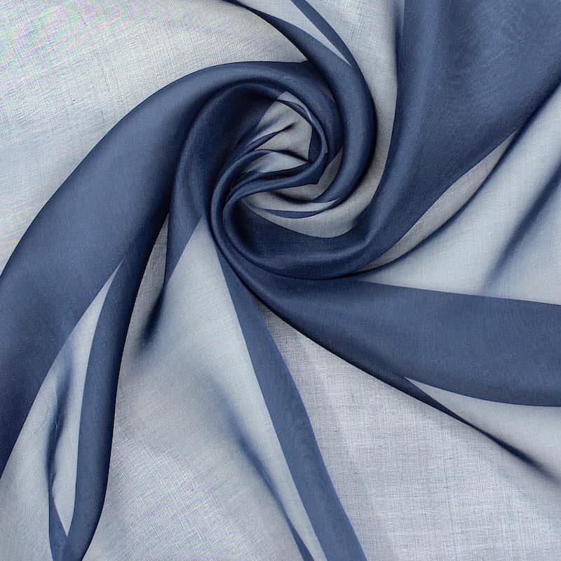 Silk muslin - blue