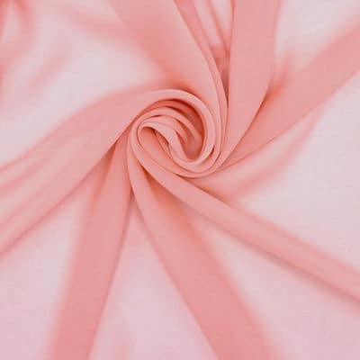 Crêpe fabric 100% silk - pink
