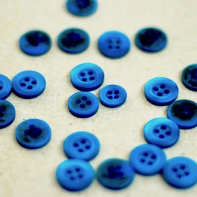 Ronde knoop - azuurblauw