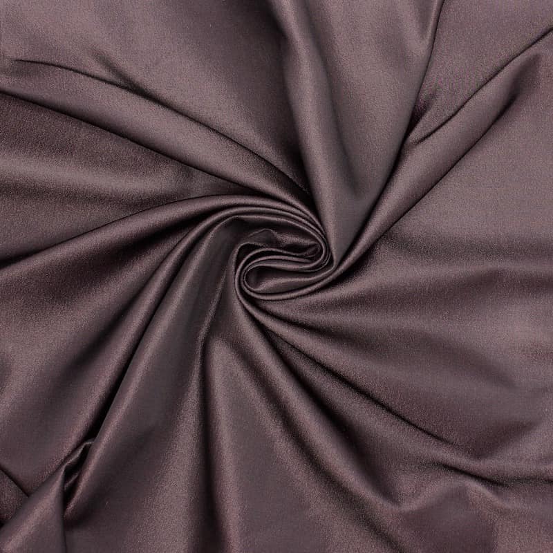 Satin leather 100% silk - rosé black
