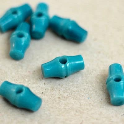 Resin button - teal