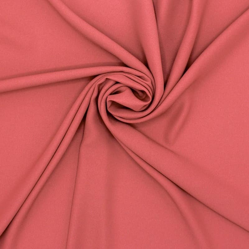 Light polyester fabric - brick-colored