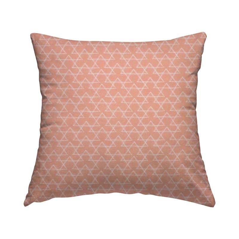 Cotton with triangles - pink