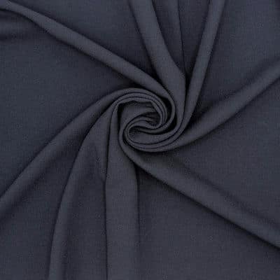 Extensible fabric with crêpe aspect - midnight blue 