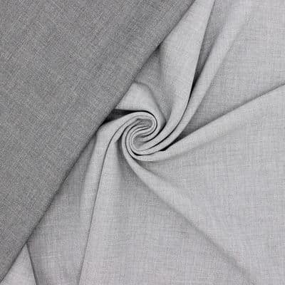 Extensible double-sided fabric - grey