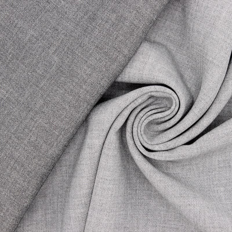 Extensible double-sided fabric - grey