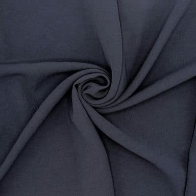 Fabric with crêpe aspect - midnight blue