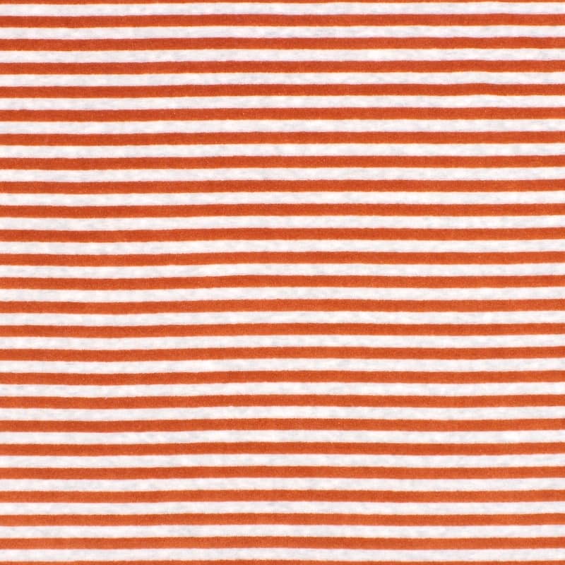 Striped Nicki velvet - rust