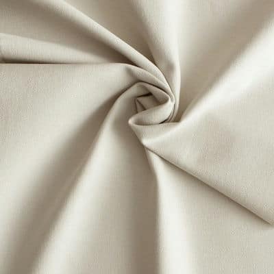 Fabric in cotton and Spondex - beige