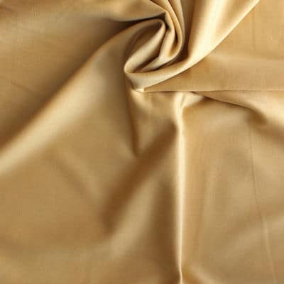 Tissu en coton gratté beige