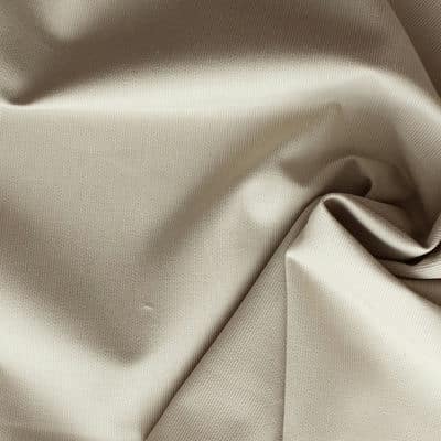 Fabric in cotton and polyester - beige 