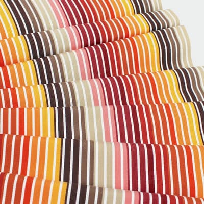 Gestreept strandstoel stof in dralon - kleurrijk