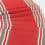 Striped deckchair fabric in dralon - red/taupe