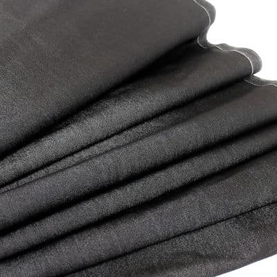 Strandstoel stof in dralon - effen zwart