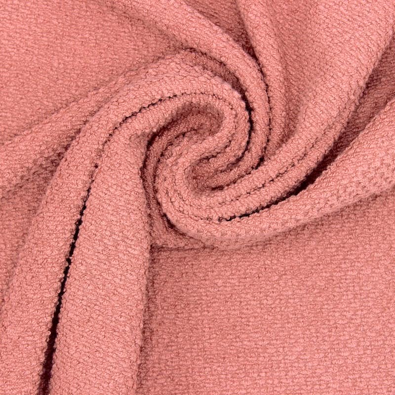 Jacquard terry cloth fabric - old pink