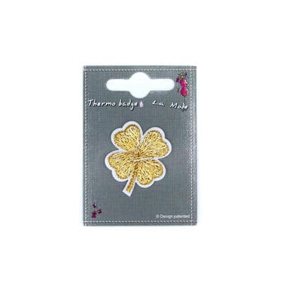 Iron-on patch golden clover