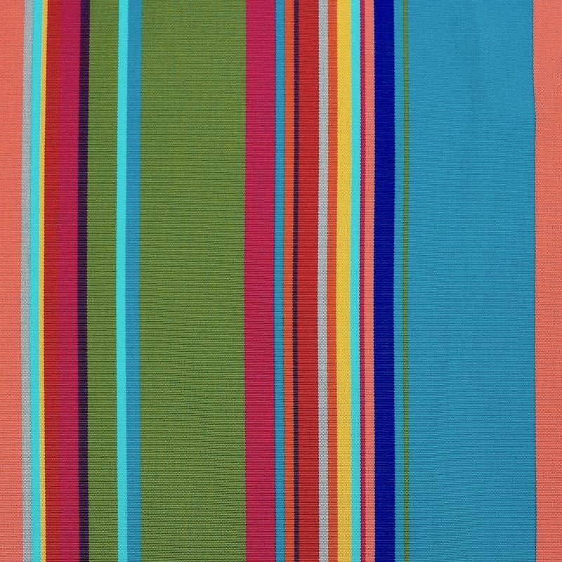 Tissu d'extérieur à rayures multicolores