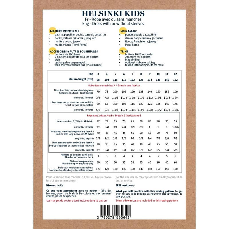Patron robe Helsinki kids