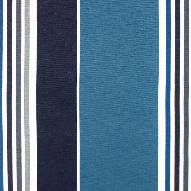 Bayadère cloth - blue and grey