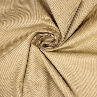 Needlecord fabric with old effect - beige