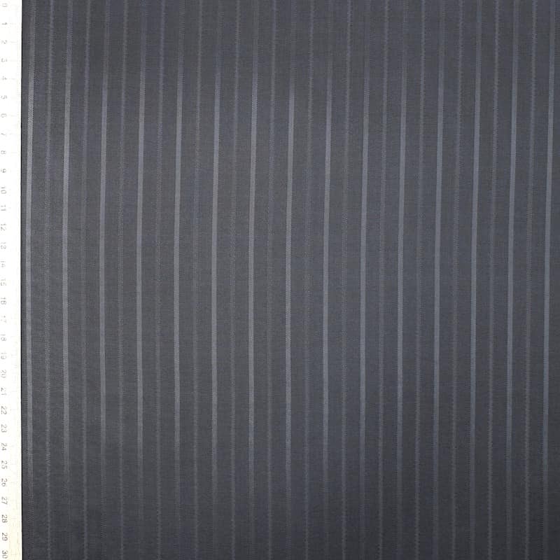 Striped lining fabric - black
