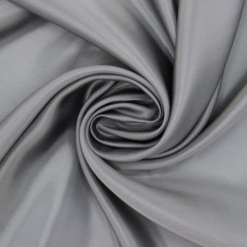 Lining fabric in viscose and acetate with reflection - grey