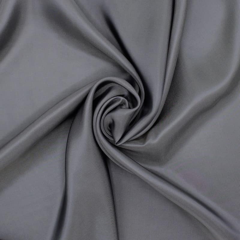 Lining fabric in viscose and acetate - grey