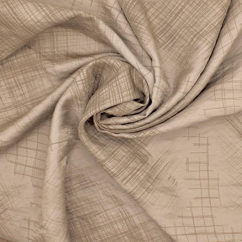 Fabric with shape memory - beige