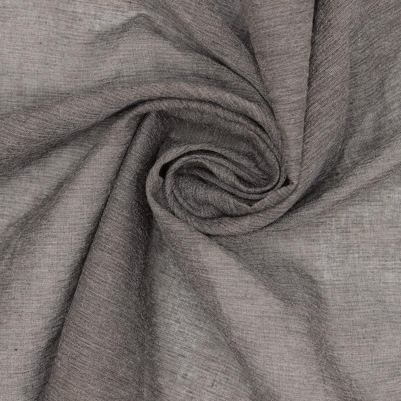 Cotton veil with shape memory - grey