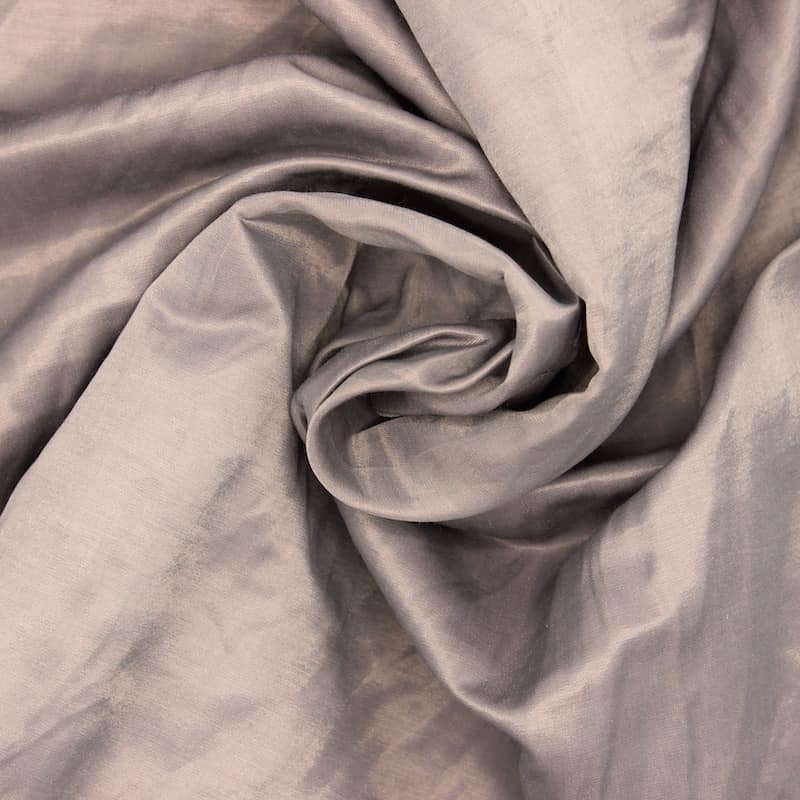 Fabric in cotton and polyester - taupe