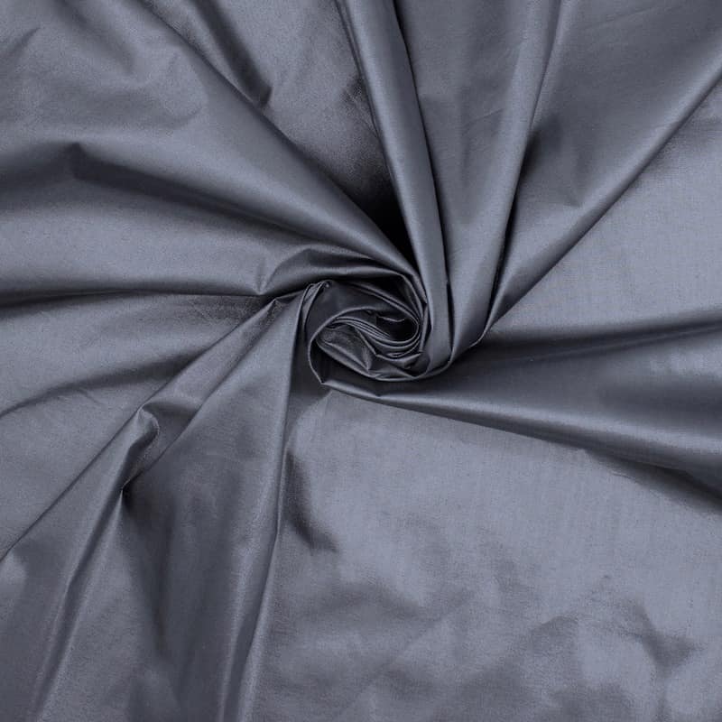 Tissu coton et polyester - anthracite 