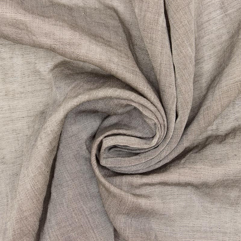 Tissu coton à mémoire de forme - gris